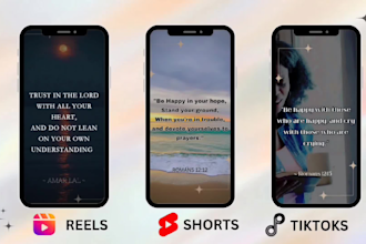 create 120 bible quotes videos youtube shorts, reels, tiktok