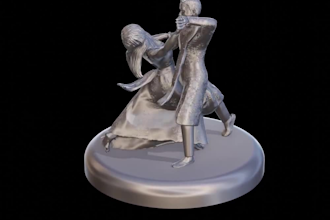 do 3d character modeling, action figures, sculpt miniatures stl for 3d printing