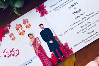 do sliding wedding cards