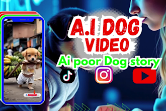 ai rescue animals video and ai poor dog story skmg videos