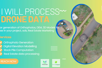 process drone images to dem, dsm and orthophotos
