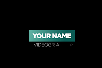 do awesome title and kinetic typography animation