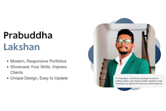 design a personal portfolio website
