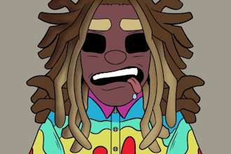 illustration in my cartoon style