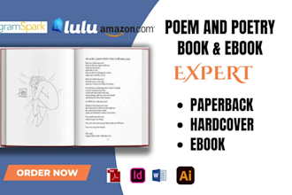 format, design poetry book, romance book, poem, fantasy book, self help, erotic
