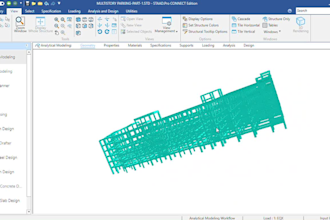 do professional building modeling and design in staad pro
