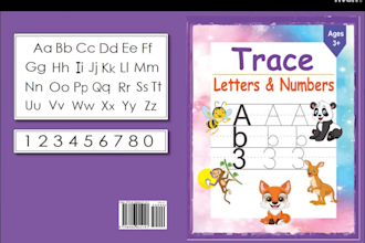 design children book cover and children book interior page