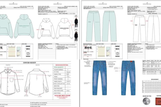 create tech pack clothing design fashion tech pack flat sketch garment techpack