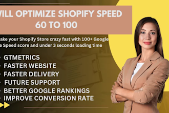 do shopify speed optimization and on page seo for fast load times