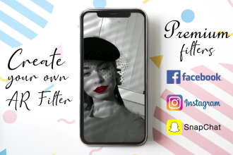 create professional instagram and facebook ar face filters