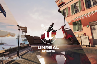 create realistic 3d environment for games, movies in unreal engine