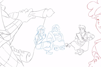do 2d line art frame by frame pencil hand drawn animation traditional animation