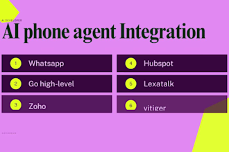 develop realistic custom ai phone agent with  lead qualification CRM integration