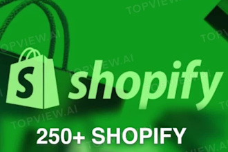 send you 250 shopify store templates ready to use