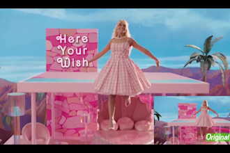 create birthday or any wish videos with the barbie movie clip