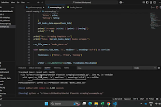 web scraping with python