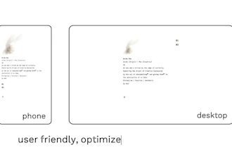 design a minimalist carrd website for you, one page
