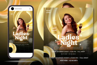 creat animated motion flyer for music, dj, party or event