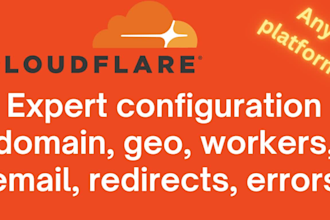 be expert cloudflare configuration domain, workers, email redirects cloudflare