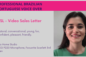 record your vsl voiceover in brazilian portuguese