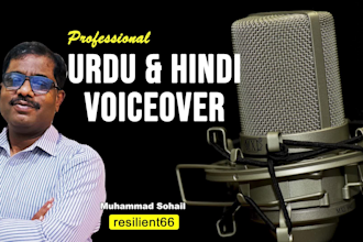 record professional urdu and hindi voice over for videos and documentaries