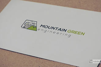 design a flat trendy logo
