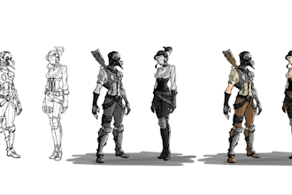 illustrate or concept your character in rpg style