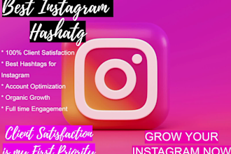 research hashtags to grow your instagram account organically