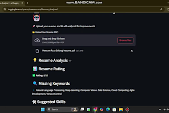 build an ai resume analyzer chatbot for smart resume reviews