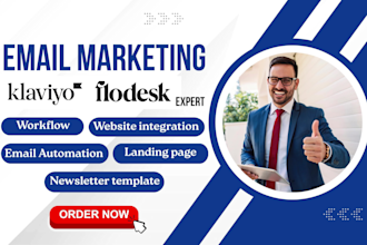 setup flodesk klaviyo email automation klaviyo email newsletter template design