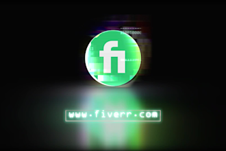 make glitch logo intro in 24 hours