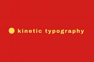 create kinetic typography titles over videos and text animation for your videos