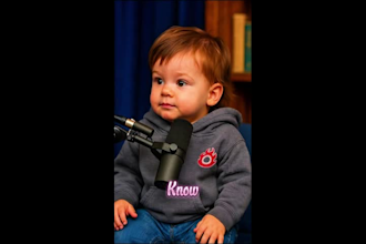 create ai baby podcast video for tiktok, youtube and instagram