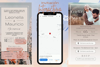interactive wedding invitation card
