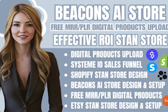 systeme io sales funnel,stan store design,beacons ai,etsy stan store, stan store
