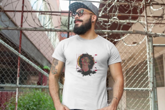create 600 HD lifestyle t shirt mockup image and video