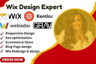 design and redesign weebly webcom wix kentico webador