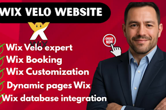 develop wix website using wix velo, wix code, databases and corvid wix cms