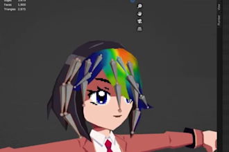 create retro ps1 ps2 style low poly 3d characters and animations for vr ar