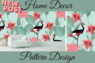 design seamless digital patterns for home accessories