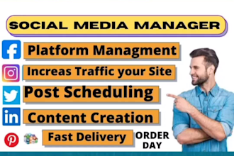 be social media manager for your business product