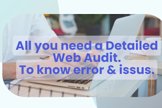 do detailed SEO web audit report with action plan
