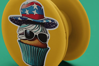 ai art custom sticker, badge, and t shirt design for products and merchandise