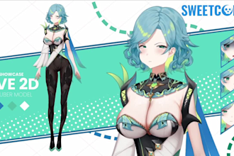 design a ready to use vtuber model