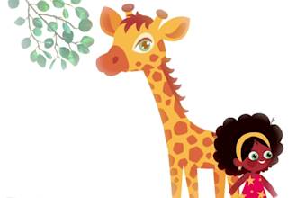 illustrate childrens book with animal characters
