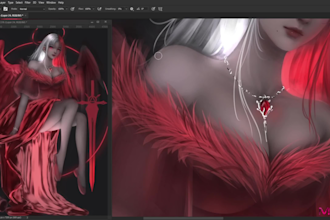 draw concept characters, digital painting or any kind of digital art
