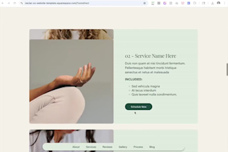 setup an online booking form and calendar on your squarespace website
