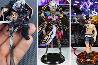 3d print action figures, diorama characters, and collectible figurines