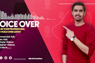 be your professional male urdu voice over artist