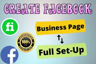 do professional facebook business page create and full setup